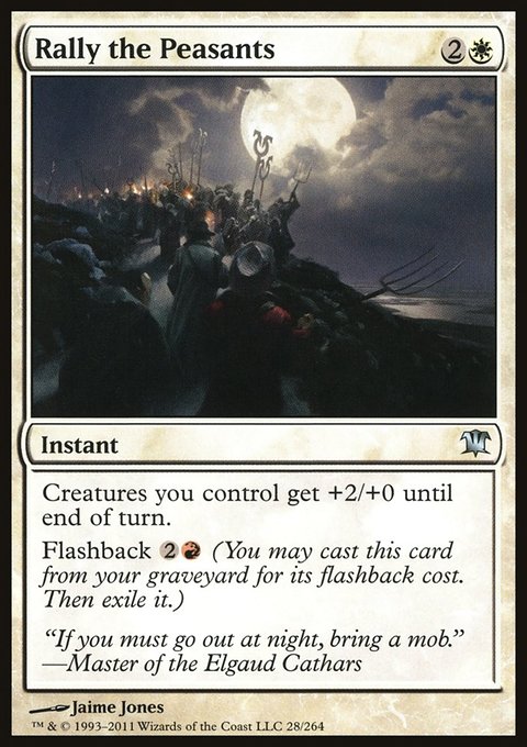 Rally the Peasants, Innistrad #28, Magic: The Gathering card