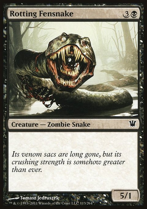 Rotting Fensnake, Innistrad #113, Magic: The Gathering card