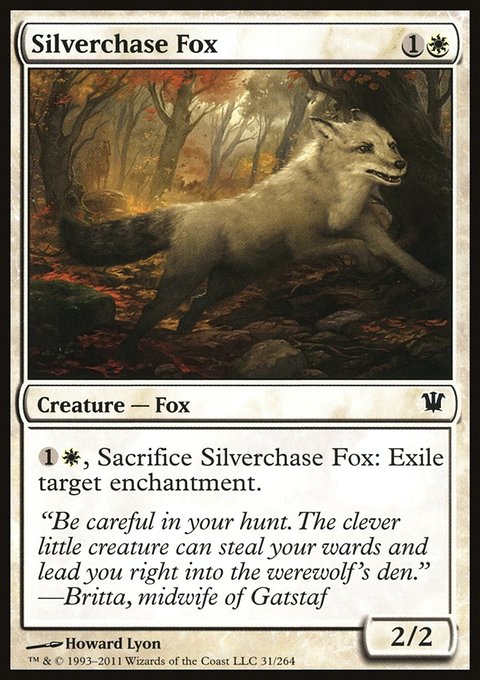Silverchase Fox, Innistrad #31, Magic: The Gathering card