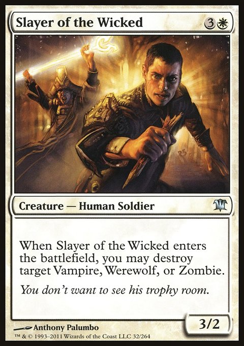 Slayer of the Wicked, Innistrad #32, Magic: The Gathering card