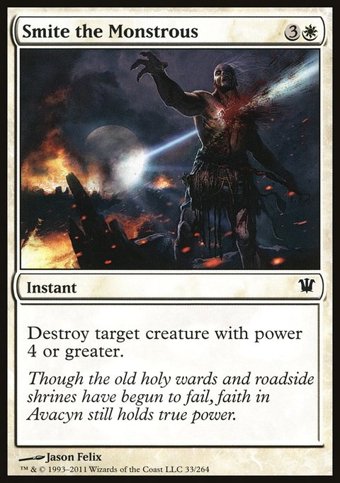Smite the Monstrous, Innistrad #33, Magic: The Gathering card
