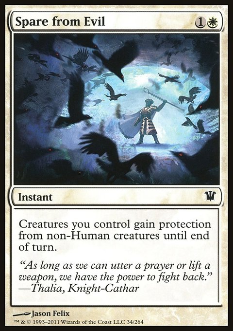 Spare from Evil, Innistrad #34, Magic: The Gathering card