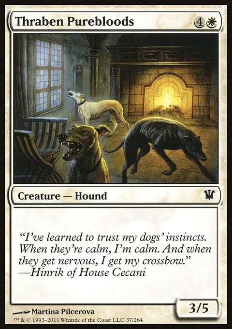 Thraben Purebloods, Innistrad #37, Magic: The Gathering card