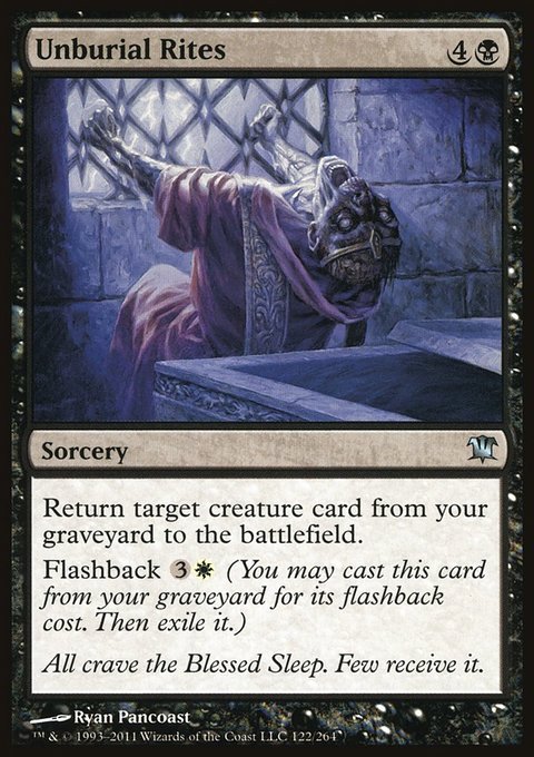 Unburial Rites, Innistrad #122, Magic: The Gathering card