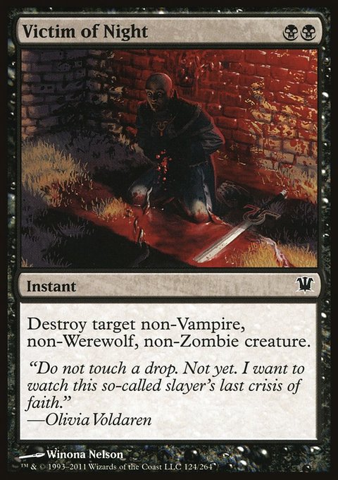 Victim of Night, Innistrad #124, Magic: The Gathering card
