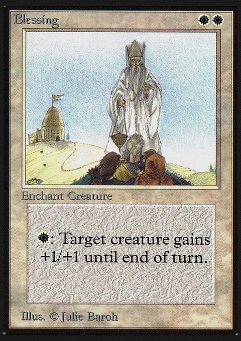 Blessing, Intl. Collectors' Edition #7, Magic: The Gathering card