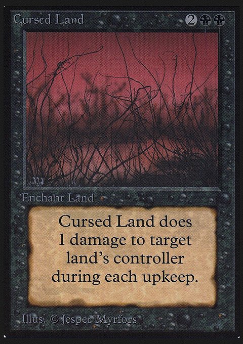 Cursed Land, Intl. Collectors' Edition #98, Magic: The Gathering card