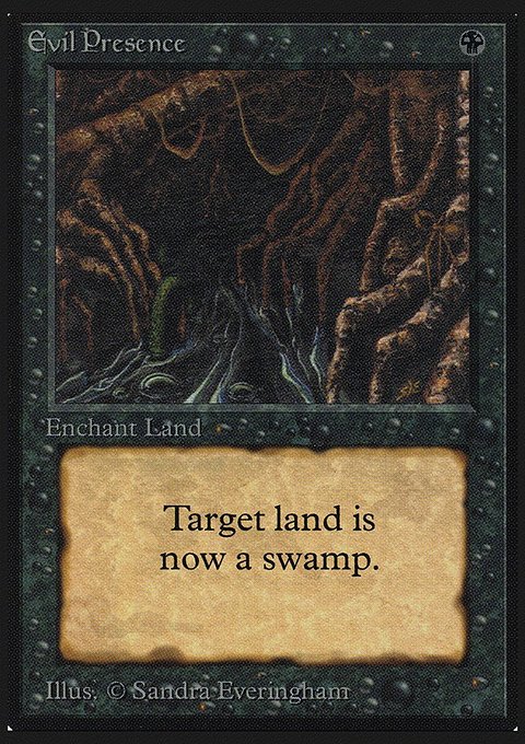 Evil Presence, Intl. Collectors' Edition #108, Magic: The Gathering card