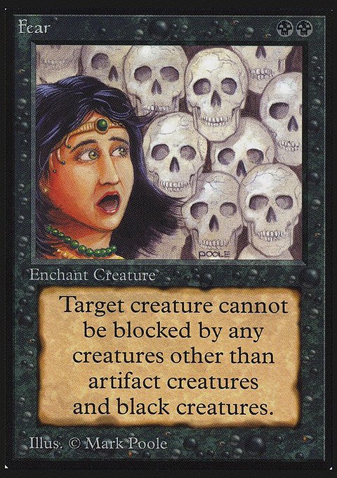 Fear, Intl. Collectors' Edition #109, Magic: The Gathering card
