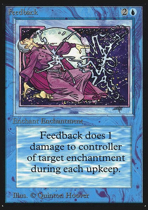 Feedback, Intl. Collectors' Edition #58, Magic: The Gathering card