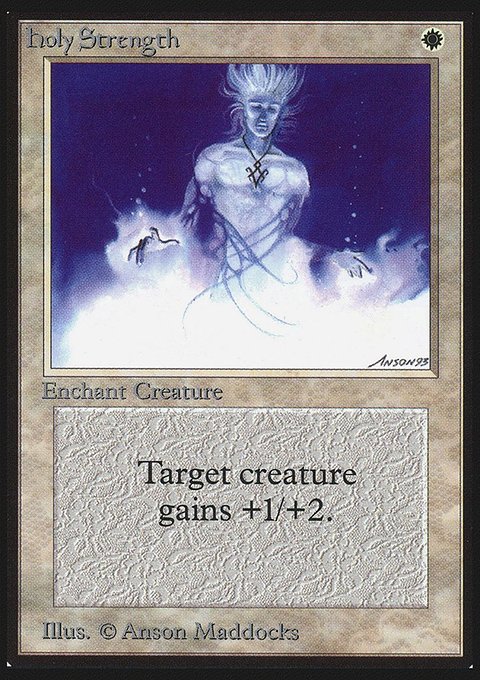 Holy Strength, Intl. Collectors' Edition #25, Magic: The Gathering card