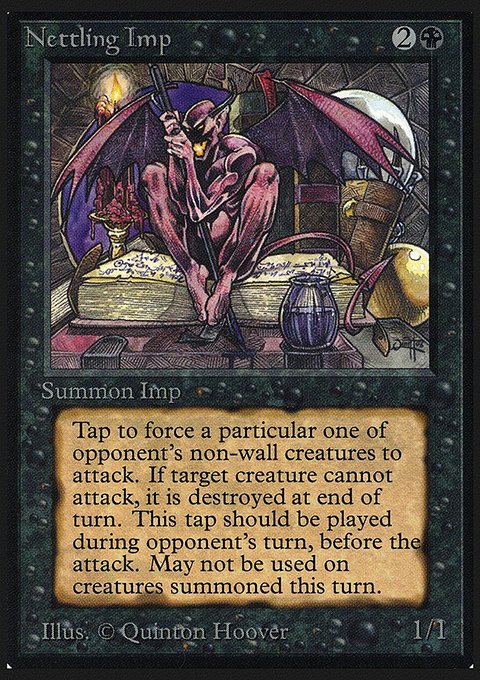 Nettling Imp, Intl. Collectors' Edition #118, Magic: The Gathering card