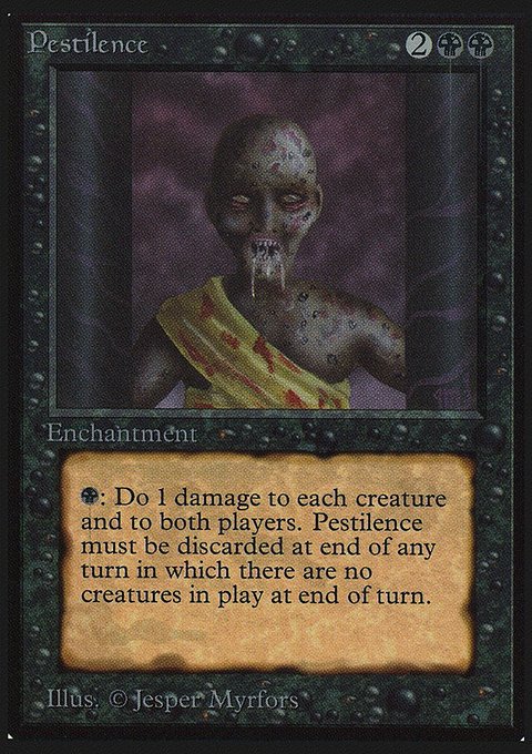 Pestilence, Intl. Collectors' Edition #121, Magic: The Gathering card