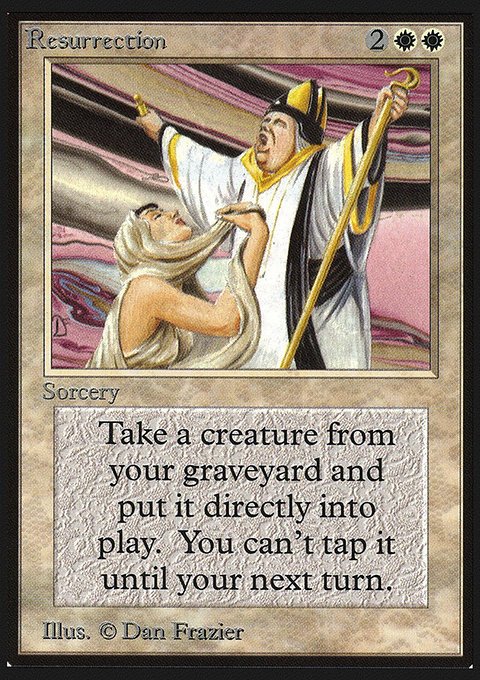 Resurrection, Intl. Collectors' Edition #35, Magic: The Gathering card