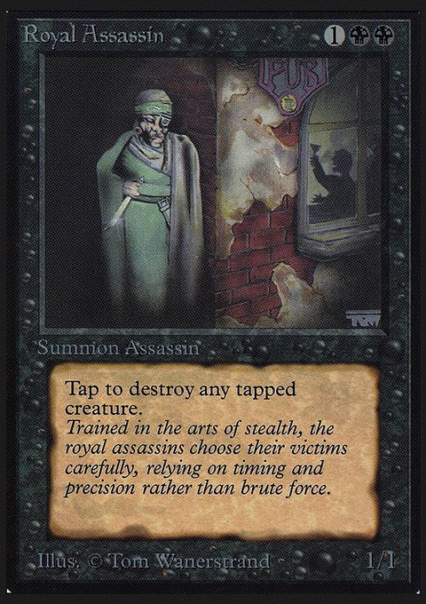 Royal Assassin, Intl. Collectors' Edition #124, Magic: The Gathering card