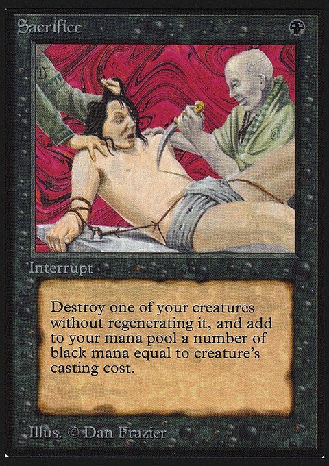 Sacrifice, Intl. Collectors' Edition #125, Magic: The Gathering card