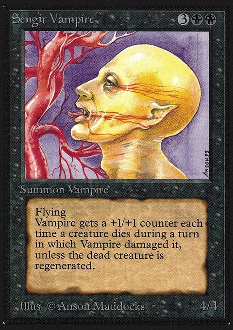 Sengir Vampire, Intl. Collectors' Edition #128, Magic: The Gathering card