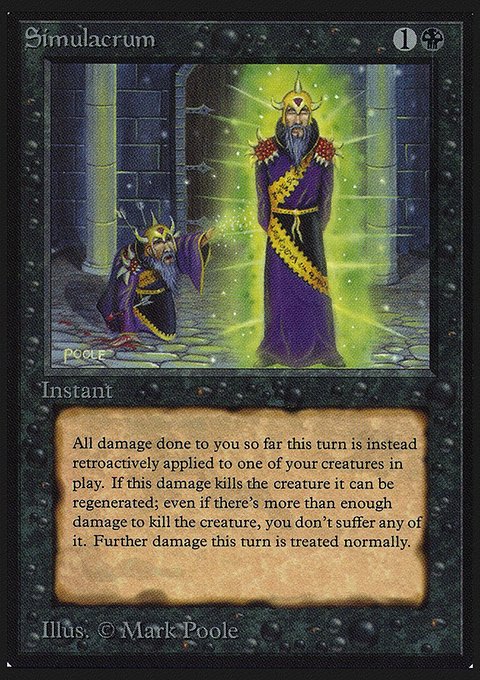 Simulacrum, Intl. Collectors' Edition #129, Magic: The Gathering card