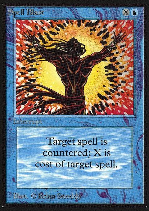 Spell Blast, Intl. Collectors' Edition #80, Magic: The Gathering card