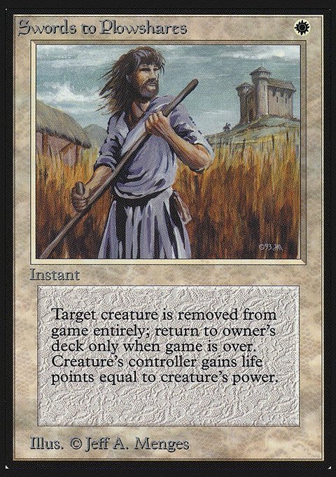 Swords to Plowshares, Intl. Collectors' Edition #41, Magic: The Gathering card