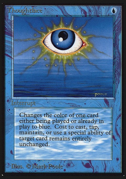 Thoughtlace, Intl. Collectors' Edition #83, Magic: The Gathering card