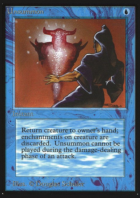 Unsummon, Intl. Collectors' Edition #87, Magic: The Gathering card