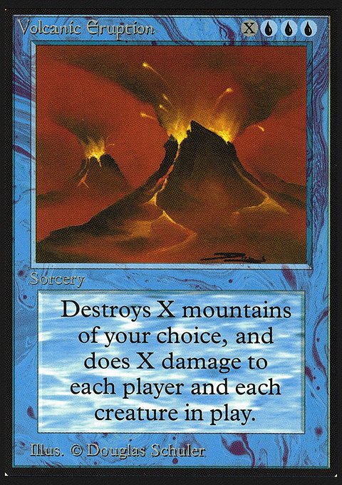 Volcanic Eruption, Intl. Collectors' Edition #89, Magic: The Gathering card