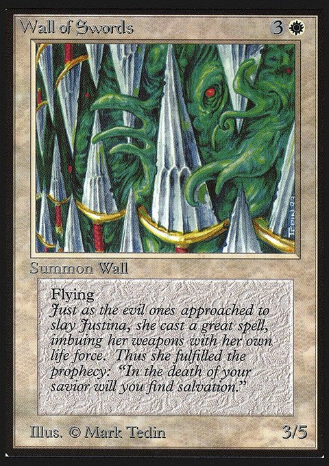 Wall of Swords, Intl. Collectors' Edition #43, Magic: The Gathering card