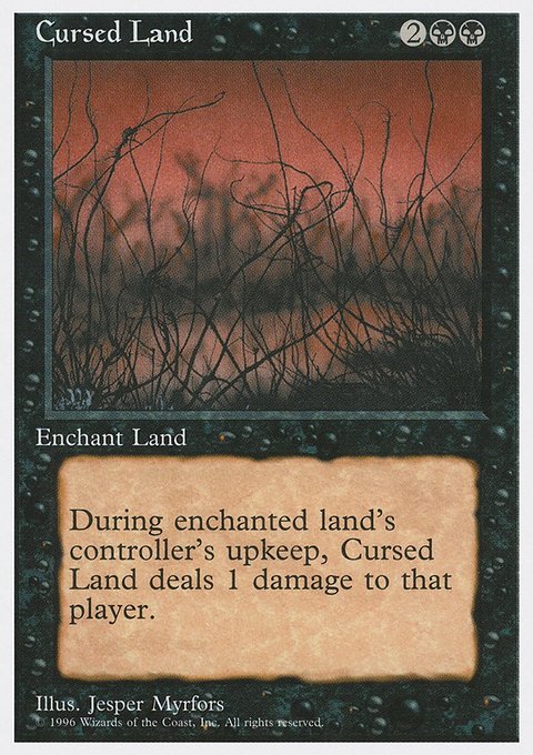 Cursed Land, Introductory Two-Player Set #18, Magic: The Gathering card