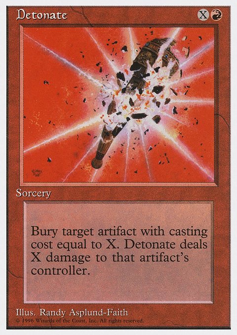 Detonate, Introductory Two-Player Set #30, Magic: The Gathering card