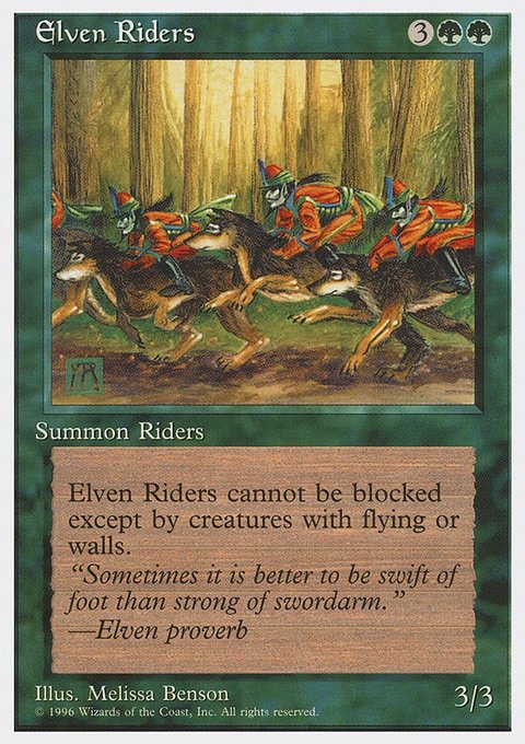 Elven Riders, Introductory Two-Player Set #40, Magic: The Gathering card