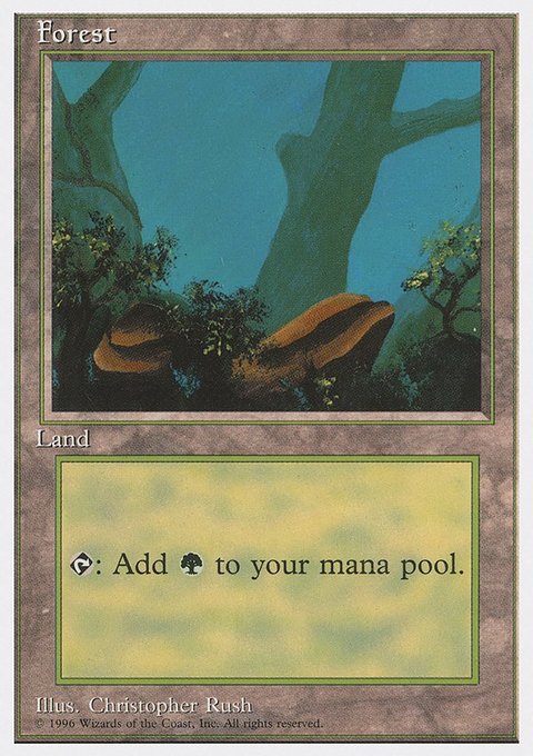 Forest, Introductory Two-Player Set #65, Magic: The Gathering card