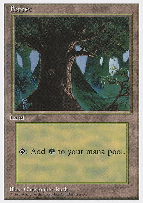 Forest, Introductory Two-Player Set #67, Magic: The Gathering card