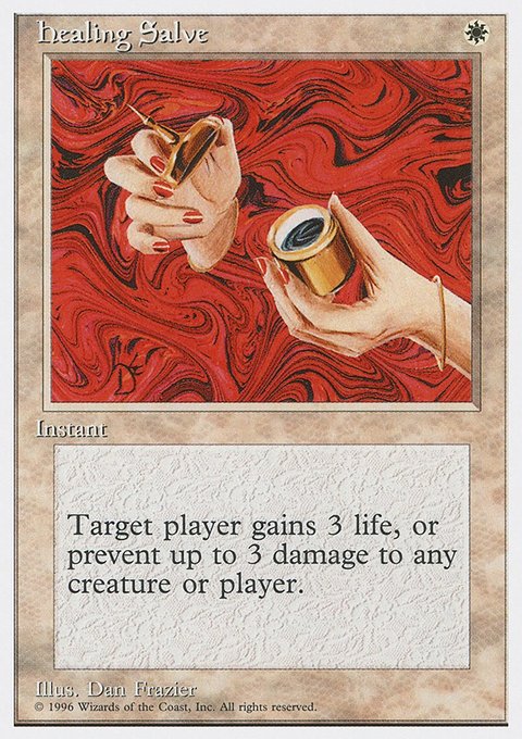 Healing Salve, Introductory Two-Player Set #4, Magic: The Gathering card