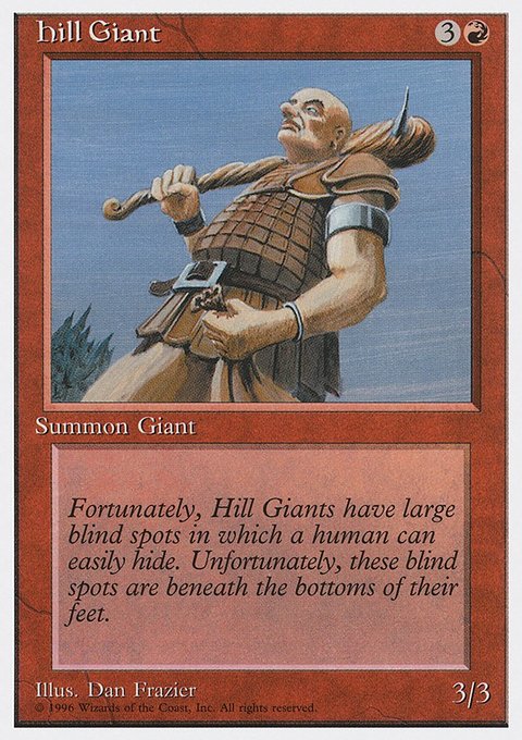 Hill Giant, Introductory Two-Player Set #33, Magic: The Gathering card