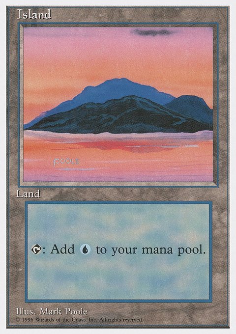 Island, Introductory Two-Player Set #58, Magic: The Gathering card