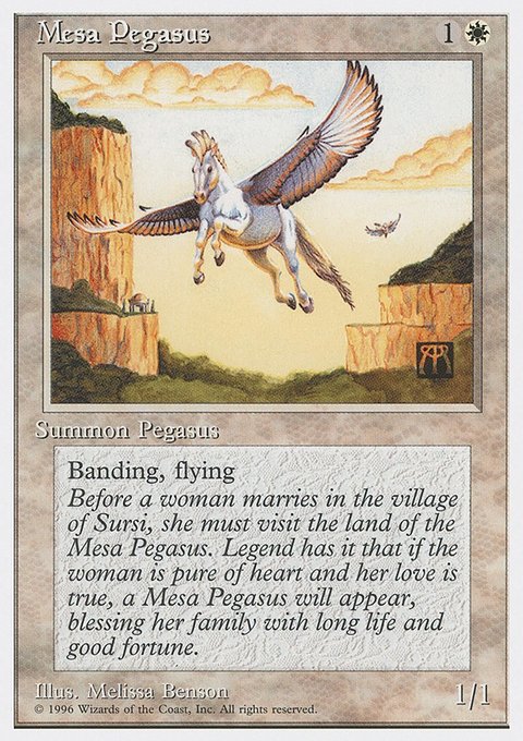 Mesa Pegasus, Introductory Two-Player Set #5, Magic: The Gathering card