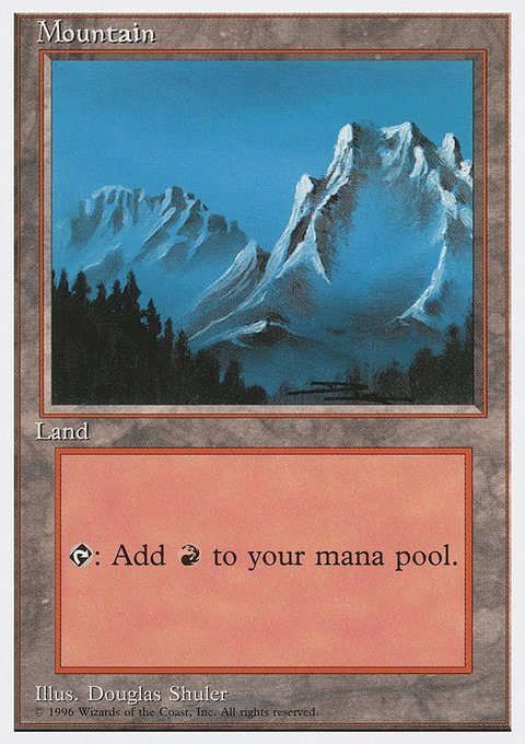 Mountain, Introductory Two-Player Set #63, Magic: The Gathering card