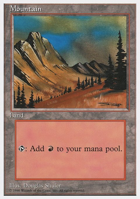 Mountain, Introductory Two-Player Set #64, Magic: The Gathering card