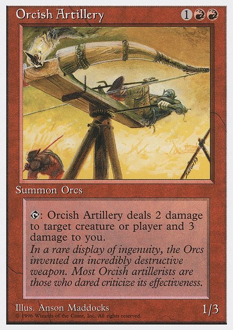 Orcish Artillery, Introductory Two-Player Set #36, Magic: The Gathering card