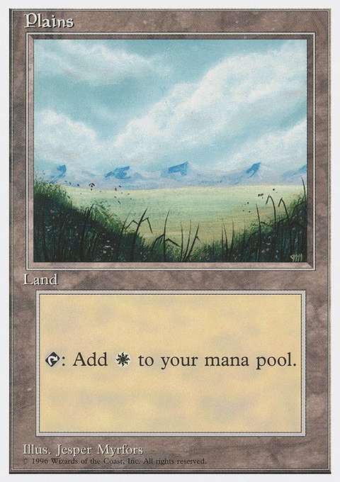 Plains, Introductory Two-Player Set #53, Magic: The Gathering card