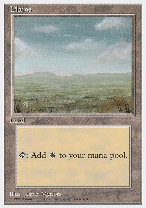 Plains, Introductory Two-Player Set #55, Magic: The Gathering card