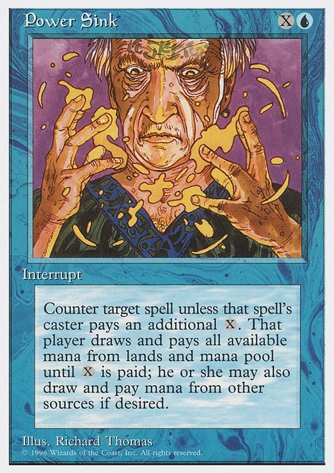 Power Sink, Introductory Two-Player Set #12, Magic: The Gathering card