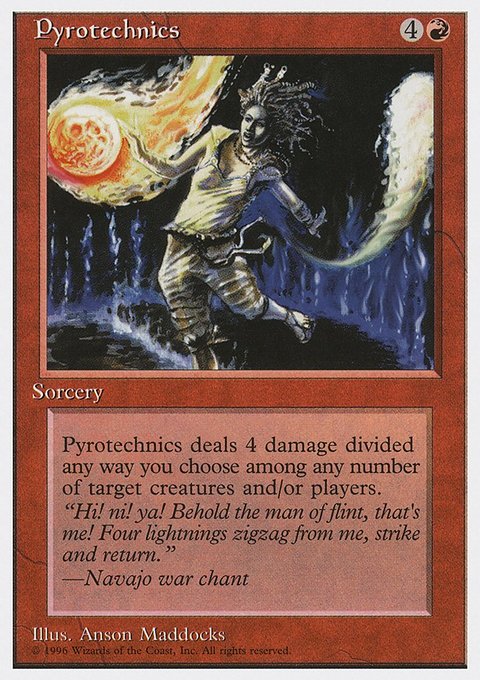 Pyrotechnics, Introductory Two-Player Set #38, Magic: The Gathering card