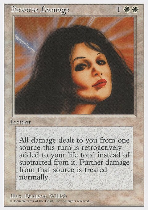 Reverse Damage, Introductory Two-Player Set #7, Magic: The Gathering card