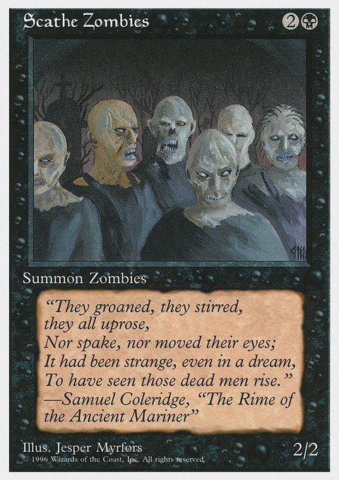 Scathe Zombies, Introductory Two-Player Set #23, Magic: The Gathering card