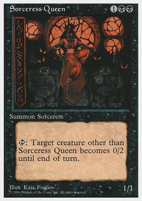 Sorceress Queen, Introductory Two-Player Set #24, Magic: The Gathering card