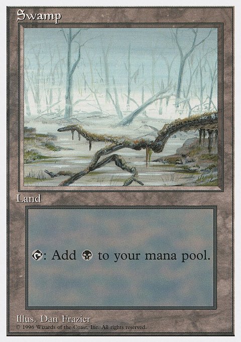 Swamp, Introductory Two-Player Set #59, Magic: The Gathering card