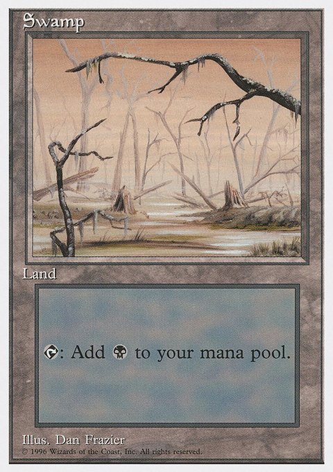 Swamp, Introductory Two-Player Set #60, Magic: The Gathering card
