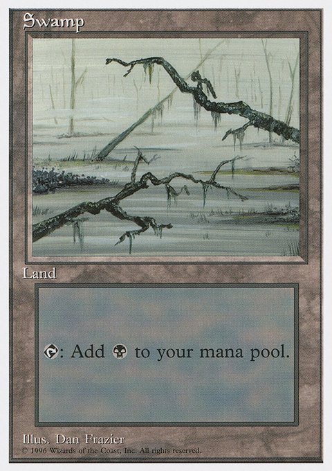 Swamp, Introductory Two-Player Set #61, Magic: The Gathering card